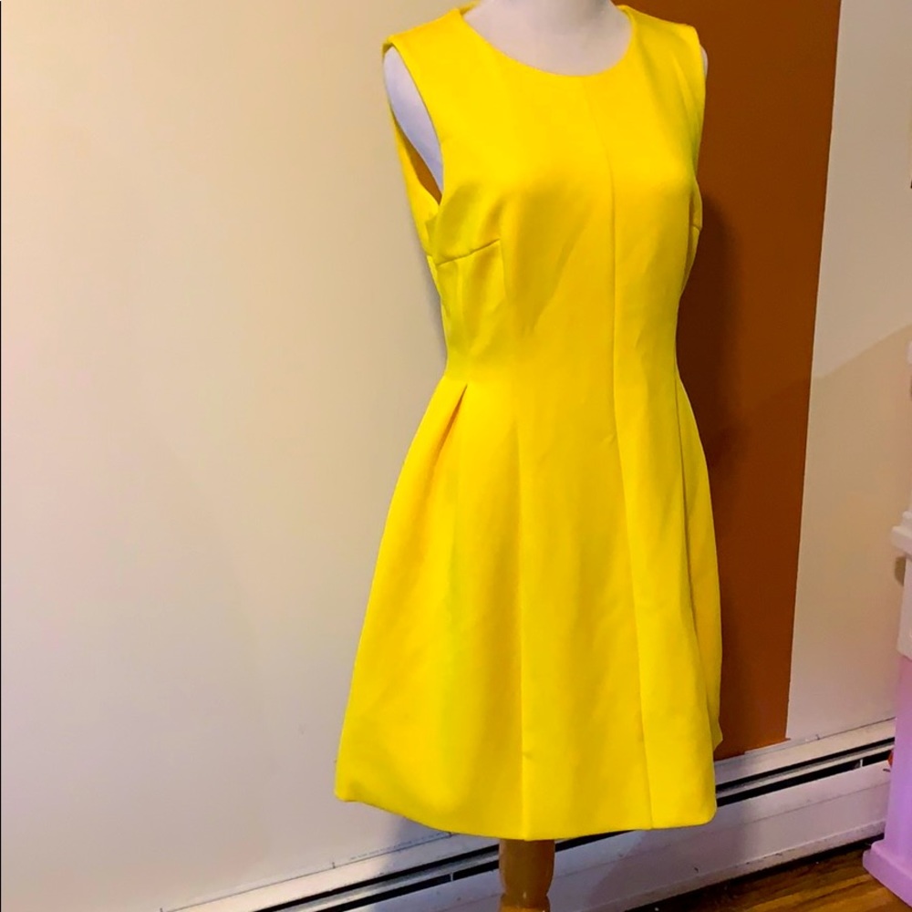 Canary Fit & Flare Calvin Klein Cocktail Dress